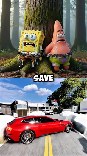 Spongebob Gets Lost in The FOREST! 😳