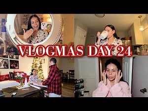 VLOGMAS DAY 24 ✨❄️🎀 Christmas Eve Self Care Night: Skincare, Haircare & Cozy PJ’s