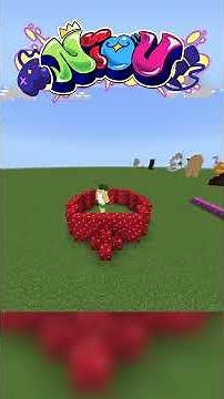 閲覧注意。ワンブロック建築クイズ!!【#赤色のキノコブロック 編】 #マイクラ #マインクラフト