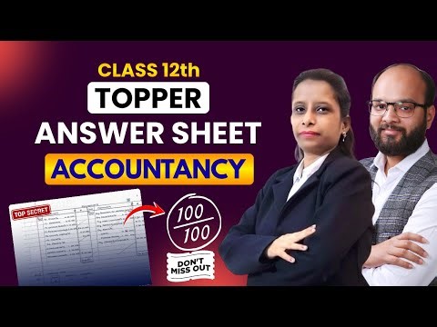Class 12 Accounts Topper Answer Sheet 2026 | On-Screen Checking Presentation Tips | Score Full Marks