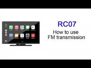 RC07 Apple Carplay : How to connect the car's FM ?