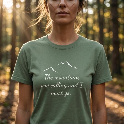 John Muir Tee Shirt - the Mountains Are Calling T-shirt – John Muir Tee for Hikers & Campers - Etsy