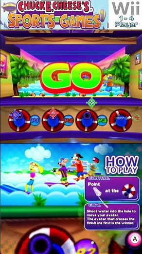 water filling - Chuck E Cheese's Sports Games minigames - mainin game