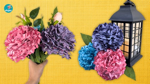 DIY Hydrangea Coffee Filter Flowers