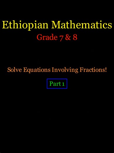 🎯 🚀 Solve Equations with Fractions LIKE A PRO! (Part 1) 🧠 Struggling with fractions in equations? 😫 This quick tutorial breaks it down step-by-step! 👇 WATCH THIS: ➡️ Problem: (3/4)x - 2 = 1/2 ➡️ Step 1: Use LCM to ELIMINATE denominators! 🎯 ➡️ Step 2: Distribute & Simplify like magic ✨ ➡️ Final Answer: x = 10/3 🎉 💡 WHY YOU’LL LOVE THIS: ✅ No more fraction fear! ✅ Perfect for exams & homework📚 ✅ Confetti celebration at the end🎊 👉 LIKE if this helped! 👉 FOLLOW for Part 2 (Advanced Fract