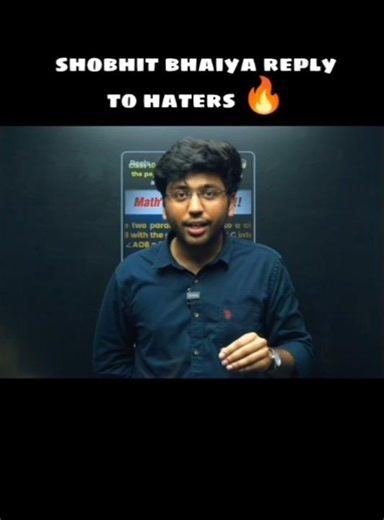 Shobhit Bhaiya Reply To Haters☠️🔥|Shobhit Nirwan| #shorts #class10 #boardexam #cbse #nexttoppers #pw