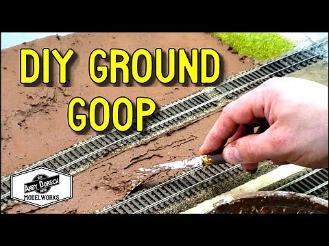 EASY Ground Goop scenery technique for your model railroad