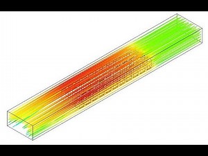 CFD analysis of heat transfer through fins in a rectangular channel (Part-4)
