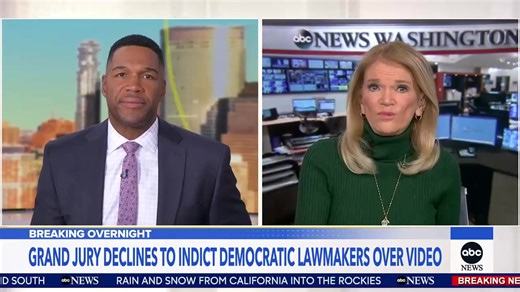 A federal grand jury has declined to indict six Democratic lawmakers for making a video last fall telling service members to refuse illegal orders. Martha Raddatz reports. | Good Morning America