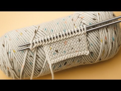 the easiest and fastest super beautiful! Knitting pattern stitch