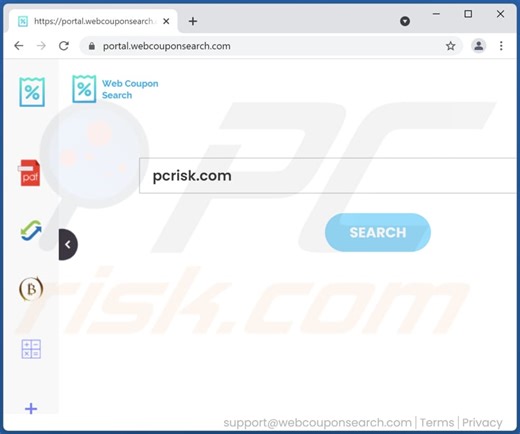 WebCouponSearch Browser Hijacker
