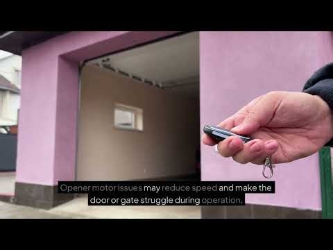 Why Does a Garage Door or Gate Open Slowly or Unevenly in Arlington, TX?