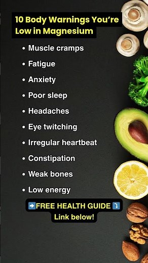 10 Body Warnings You’re Low in Magnesium