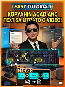 Part 17: Easy tuttorial paano kopyahin ang text sa loob ng picture or video gamit ang shortcut na ito.. #pctutorial #pctips #computer #pc #laptop