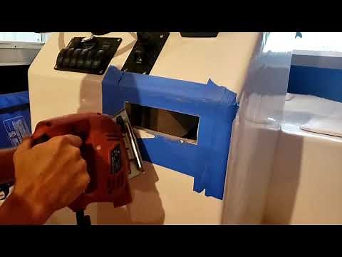 How to install a radio and speakers in a boat.