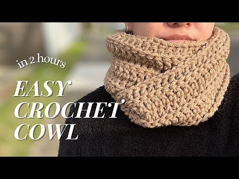Easy Crochet Cowl | How to Tutorial for Beginners