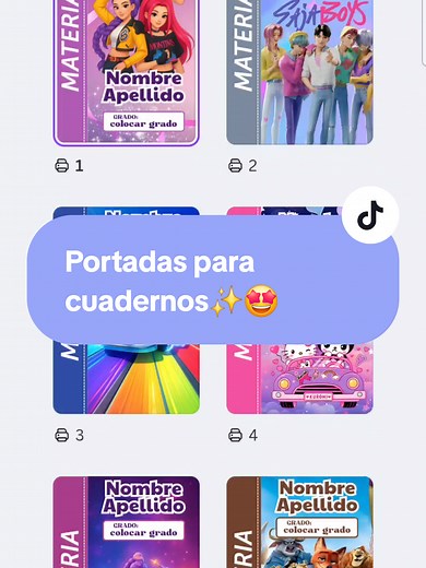 Tenemos 30 portadas para cuadernos editables en Canva gratis😍 Perfectas para el regreso a clases, maestras, mamás emprendedoras y amantes de la papelería creativa. ✅ Editables en Canva ✅ Diseños bonitos y modernos ✅ Ideales para niños y jóvenes 💡 Personaliza nombres, cursos y colores en minutos y ahorra tiempo creando cuadernos únicos. 👉 Comentá tu país para más información ✨ #portadas #portadascuadernos #plantillas #editableencanva #etiquetasescolares