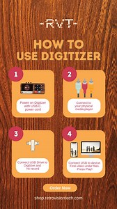 Here's an simple guide on how to use our digitizer! But don't forget it also comes with an instruction manual. | RetroVision Tech | Facebook