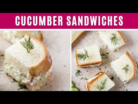 FINGER CUCUMBER SANDWICHES I quick, easy, creamy, soft.