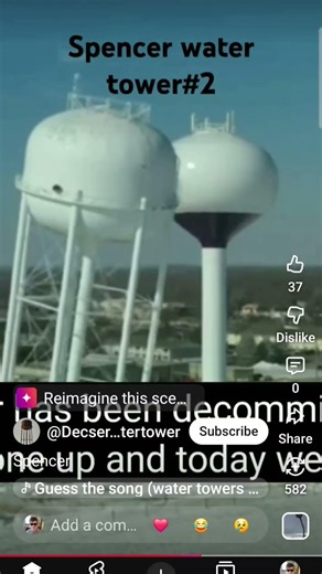 Spencer water tower demolition