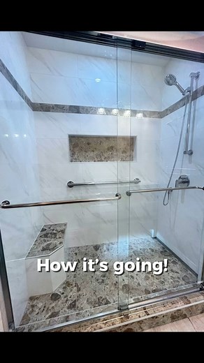 Two tile beauties, one stunning space 😍 This install features Daltile’s Florentine paired with Julian Tile’s Norr — a combo that brings timeless elegance and modern texture together perfectly. It’s giving spa day at home ✨ Thinking about tile for your next project? Come see these in person — they look even better up close. 👀🛠️ Installation by: Ashley & Nyla Painting and Contracting @daltile @julian_tile #NufloorsCamrose #TileDesign #CamroseHomes #BathroomInspo #HomeRenovation #Daltile #Julian