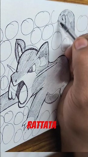 Rattata #pokemon #drawing #shorts