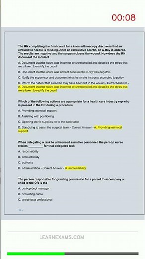 CNOR BY CCI LA ACTUAL COMPLETE 150 REAL QUESTIONS AND Latest