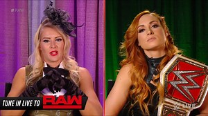Becky Lynch isn't holding ANYTHING back in an interview with Lacey Evans on WWE Raw! | WWE