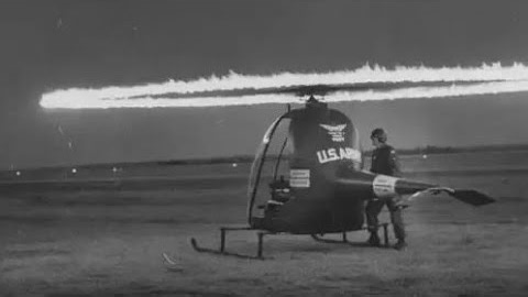 Helicopter with Rocket Blades