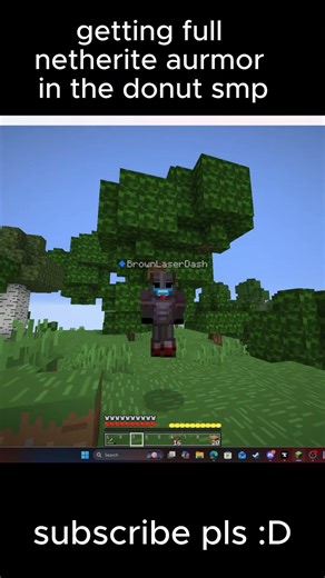 getting full netherite armour in the donut smp!