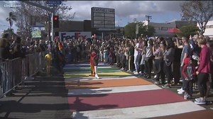 San Diego unveils first rainbow crosswalk in Hillcrest