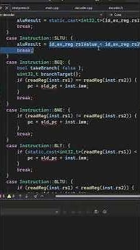 Pipelining in C++ RISC V Branch Instructions #computerscience #coding #claude
