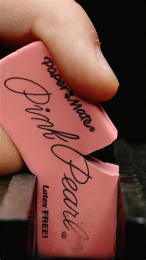 Everyone Had This Eraser in School #shorts #macro #eraser #school #oddlysatisfyingvideo