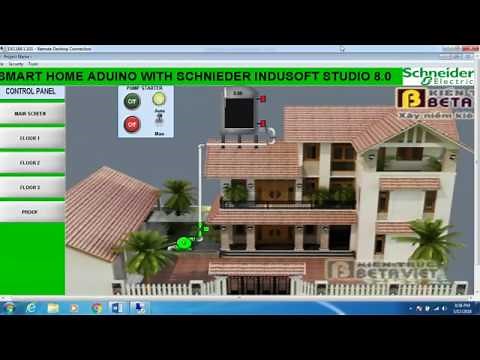 SCADA Indusoft Web Studio 8.0 step to configure a project to access by PC , Smart Phone