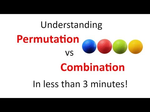 Understanding permutation vs combination