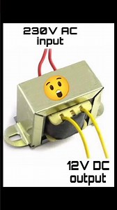 How to convert 230V AC to 12V DC #shorts
