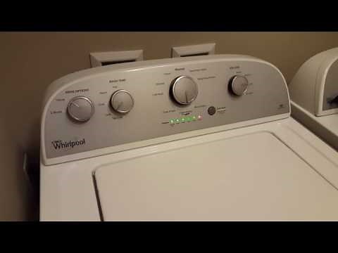 Whirlpool washer recalibration
