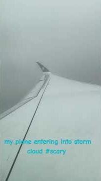 Entering storm clouds before landing in #canada #travel #airplane #storm #clouds #wtf #aviation wow
