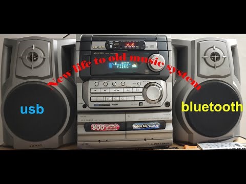 USB and Bluetooth installation in old music system
