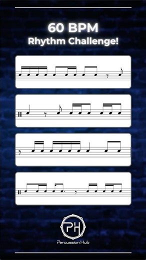 Master This Tricky Rhythm Pattern at 60 BPM | Sight Reading for Drummers & Musicians