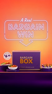 It’s hard to find a decent bargain these days; one without hidden flaws, poor quality, or that unmistakable scent of buyer's remorse... But with Bargain Box, you get great-quality meals that everyone loves, all for an affordable price (and without any sneaky tricks)! Now that's a real Bargain Win. | Bargain Box NZ