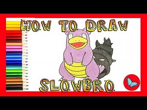 How To Draw Slowbro From Pokemon|Coloring and Drawing For Kids