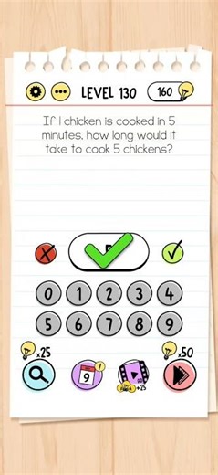 Brain Test Level 130 Solution & Walkthrough | Tricky Puzzles (Android & iOS Shorts)