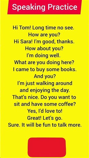 Meeting Two Friends – Simple English Conversation | Speaking Practice #english #learnenglish