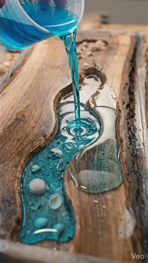 Ocean in a Coffee Table 🌊 (Satisfying Build)