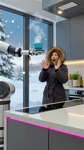 My 2050 Kitchen Robot is a better chef than me #futuretech #ai #innovation