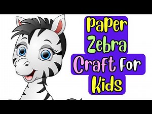 Paper Zebra Craft For Kids