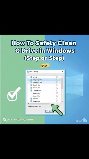How to Safely Clean C Drive in Windows (Step-by-Step) 🧼