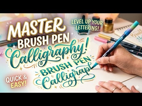 Brushpen calligraphy lettering tutorial for beginners||#art #trending #shorts #ytshorts #video #art