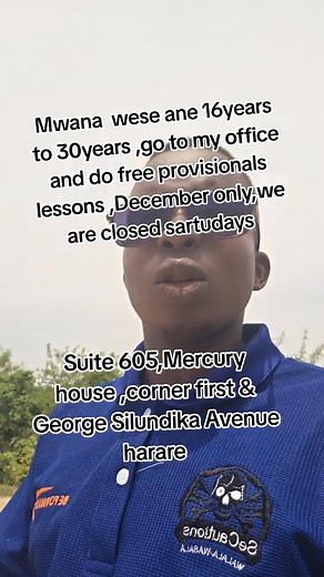 Go for free Provisional lessons ,ku office ,suite 605 Mercury house corner first street and George Silundika Avenue, harare | SeCautions Driving School